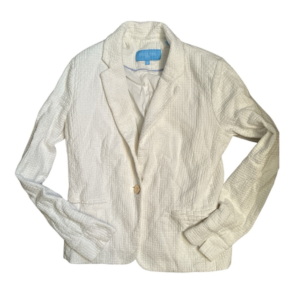Draper James White Blazer Lightweight Classic